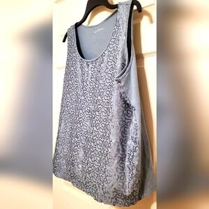 Cañón for encore. Sequins turquoise no sleeve top. Size xl